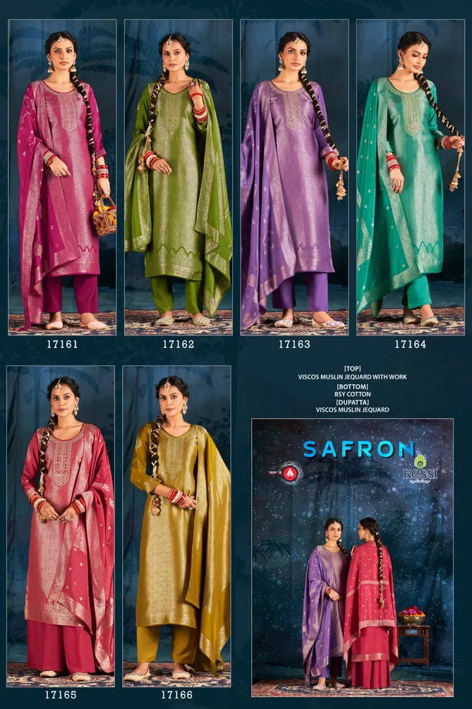 Safron By Triple Aaa Designer Muslin Dress Material Wholesale Shop In Surat